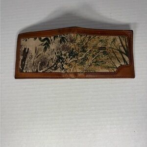 Authentic King Ranch Leather Camo Print Wallet